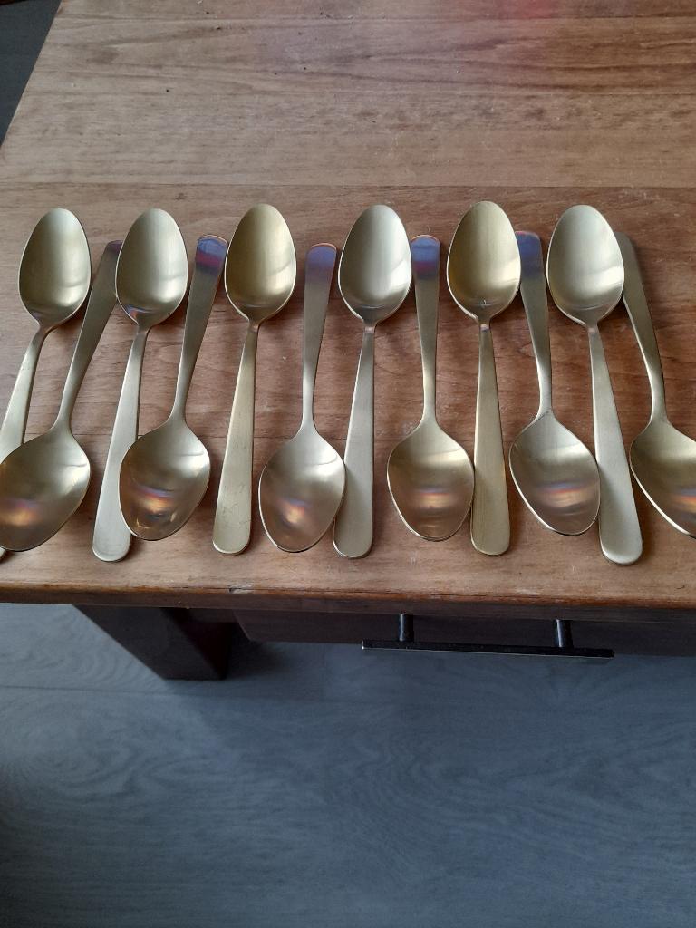 Bestek royal van kempen en begeer goudkleurig, Ophalen of Verzenden, Nieuw, Rvs of Chroom