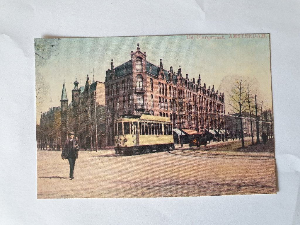 Ansichtkaart 1975 - Amsterdam 700 jaar - De Clerqstraat, Verzamelen, Ansichtkaarten | Nederland, Ophalen of Verzenden, 1960 tot 1980