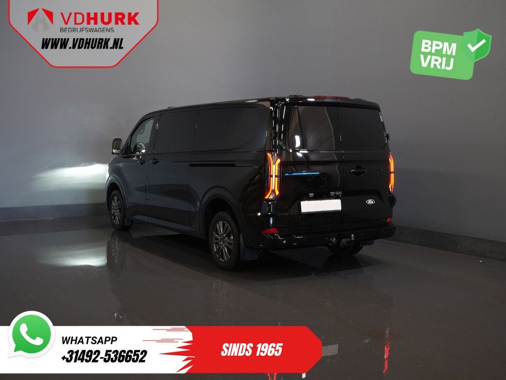 Ford E-Transit Custom 218 pk 330 km WLTP L2 Limited 2x Elek., Auto's, Bestelauto's, Automaat, Stof, Gebruikt, Vierwielaandrijving