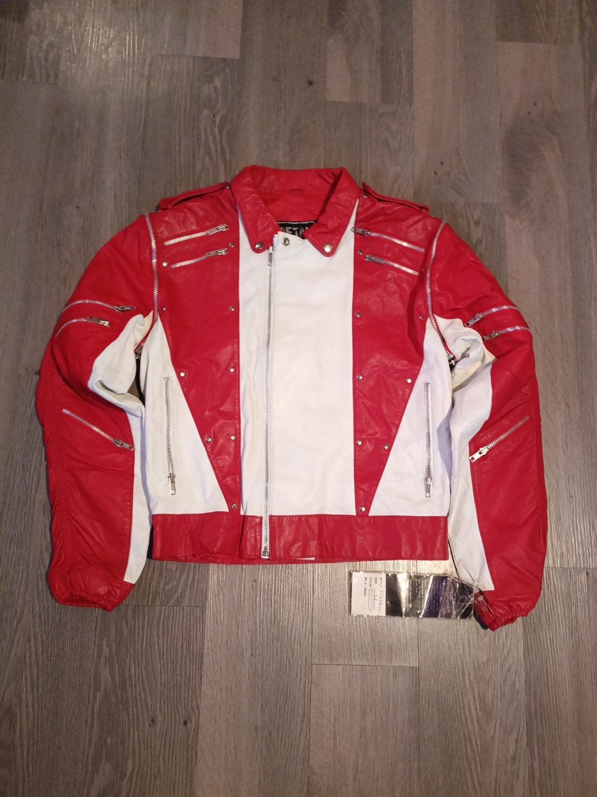 Michael Jackson Pepsi Style Leren Jack NEAL M42 - YYK, Ophalen of Verzenden, Zo goed als nieuw, Maat 42/44 (L), Rood