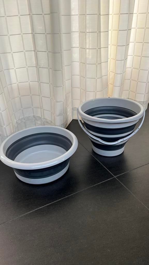 Opvouwbare emmer 10l en wasteil, Huis en Inrichting, Emmers, Ophalen, Zo goed als nieuw, Kunststof