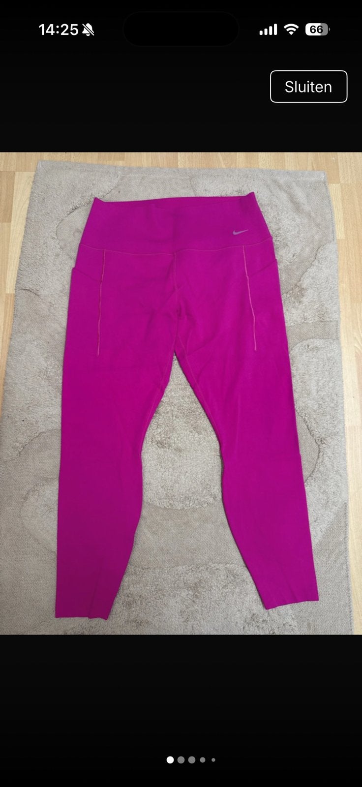 Nike universa dri fit sport legging fuchsia roze xl, Ophalen of Verzenden, Zo goed als nieuw, Maat 46/48 (XL) of groter, Roze