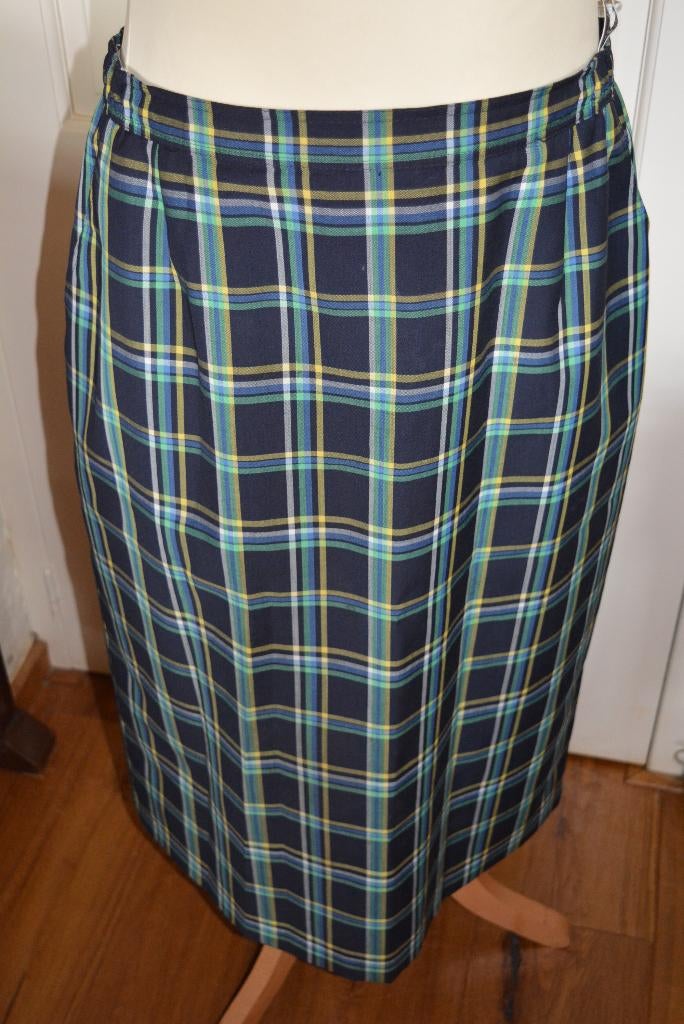 Seda, mooie nette klassieke ruit rok, maat 46, Kleding | Dames, Blauw, Maat 46/48 (XL) of groter, Ophalen of Verzenden, Zo goed als nieuw