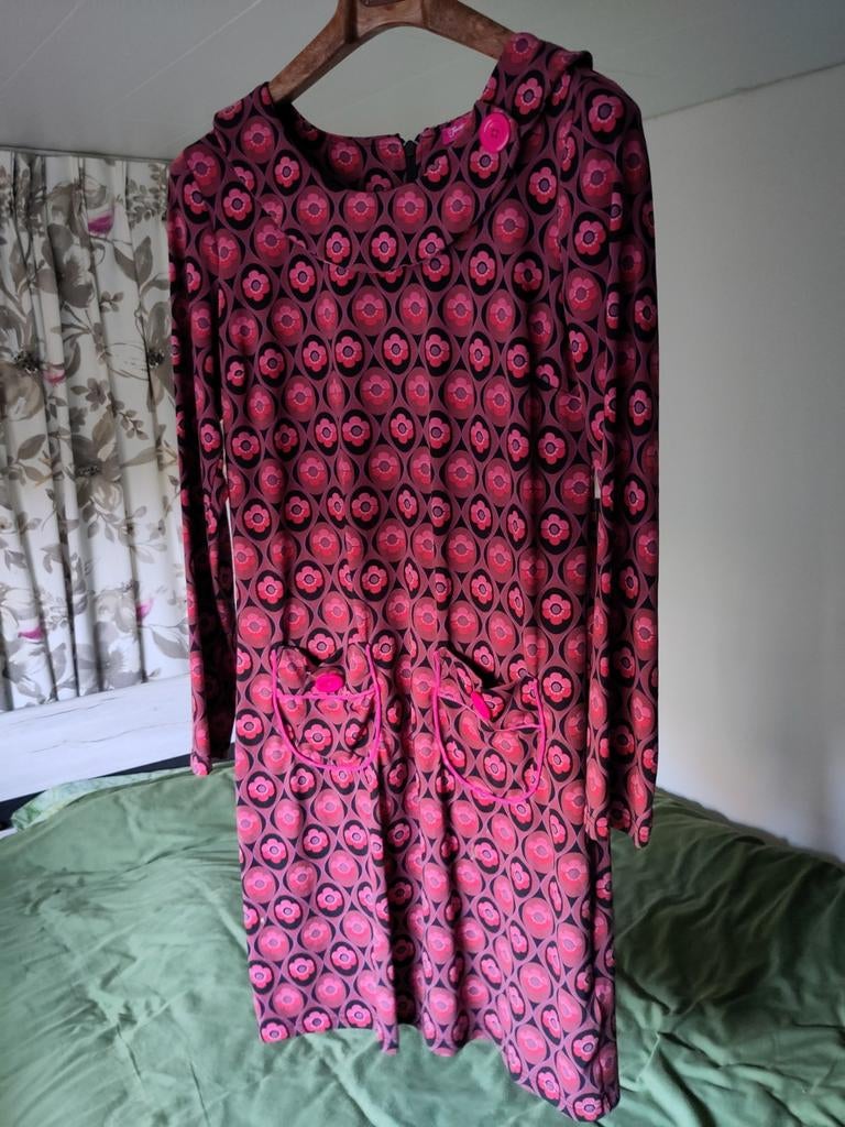 Tante Betsy jurk maat L met bloemenprint, Tante Betsy, Maat 42/44 (L), Ophalen of Verzenden, Roze