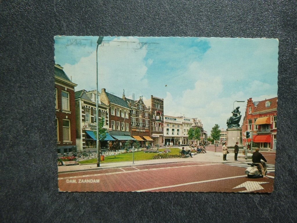 Zaandam, Dam  Husslage/Korf 1973, Verzenden, 1960 tot 1980, Gelopen, Noord-Holland