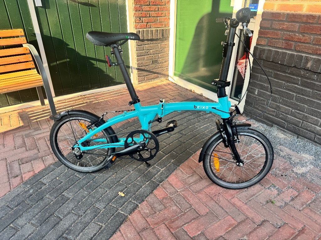 Beixo Crosstown Vouwfiets Zee Blauw, 3 versnellingen, Fietsen en Brommers, Fietsen | Vouwfietsen, Gebruikt, Velgrem, Versnellingen