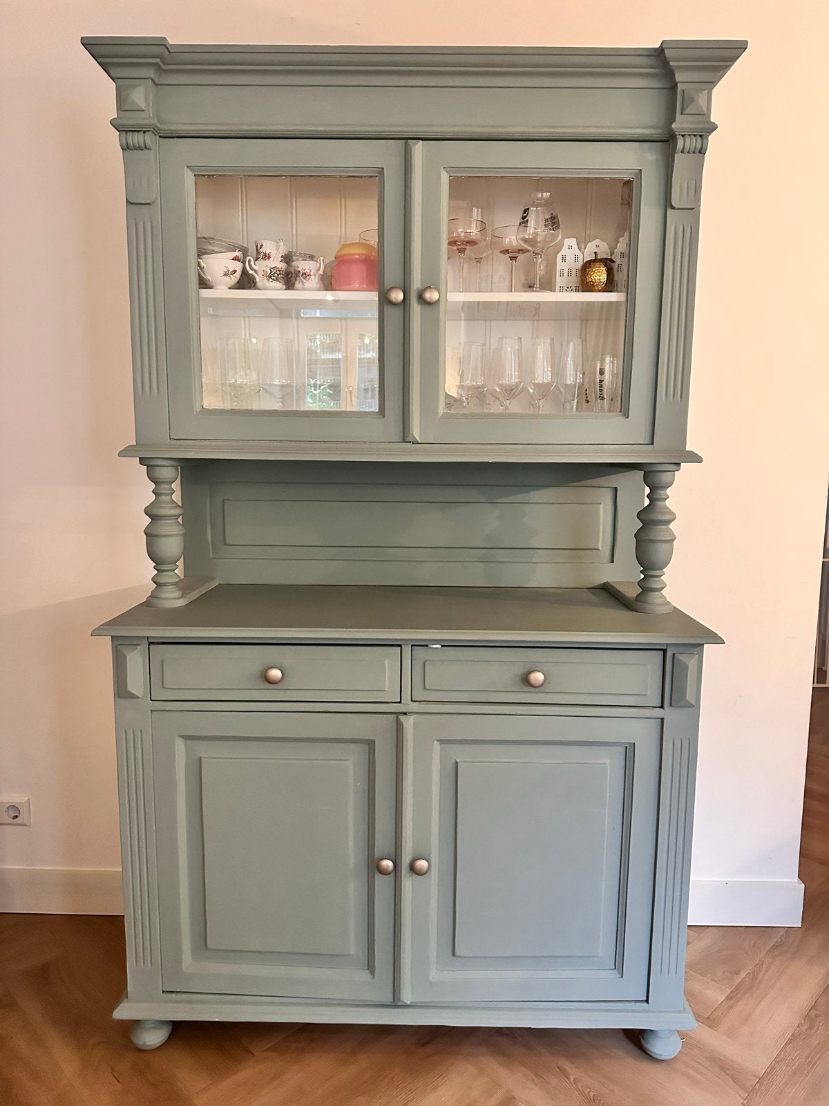 Buffetkast / Servieskast - Groen/blauw