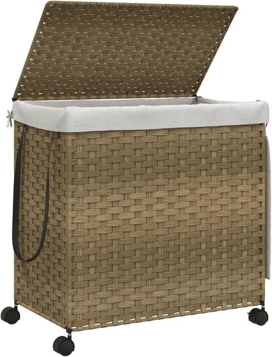 Wasmmand Rieten Wasmand Wasbak Wasmand Met Wielen, Corvance B.V., Verzenden, Nieuw, Corvancebol@gmail.com