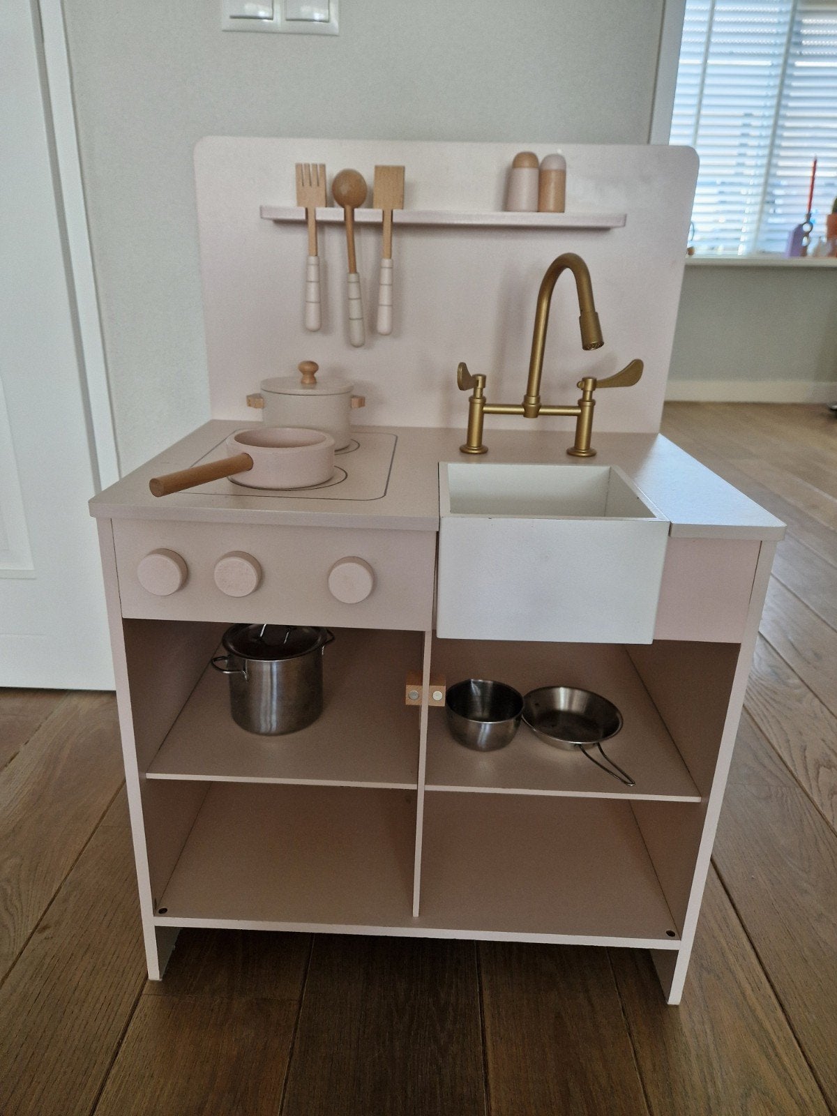 Petite Amélie Houten Speelkeuken, Kinderen en Baby's, Speelgoed | Speelkeukens, Gebruikt, Speelkeuken-accessoire, Hout, Ophalen
