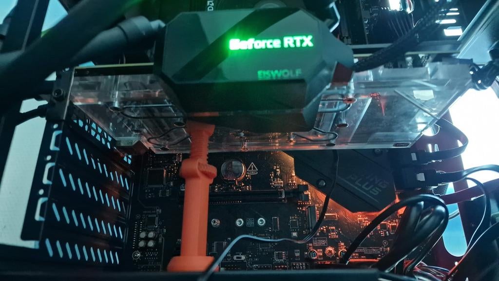 Gigabyte RTX 3080 10gb Eiswolf 2 Watergekoelde Videokaart, Computers en Software, Gebruikt, GDDR6, PCI-Express 4, Ophalen of Verzenden