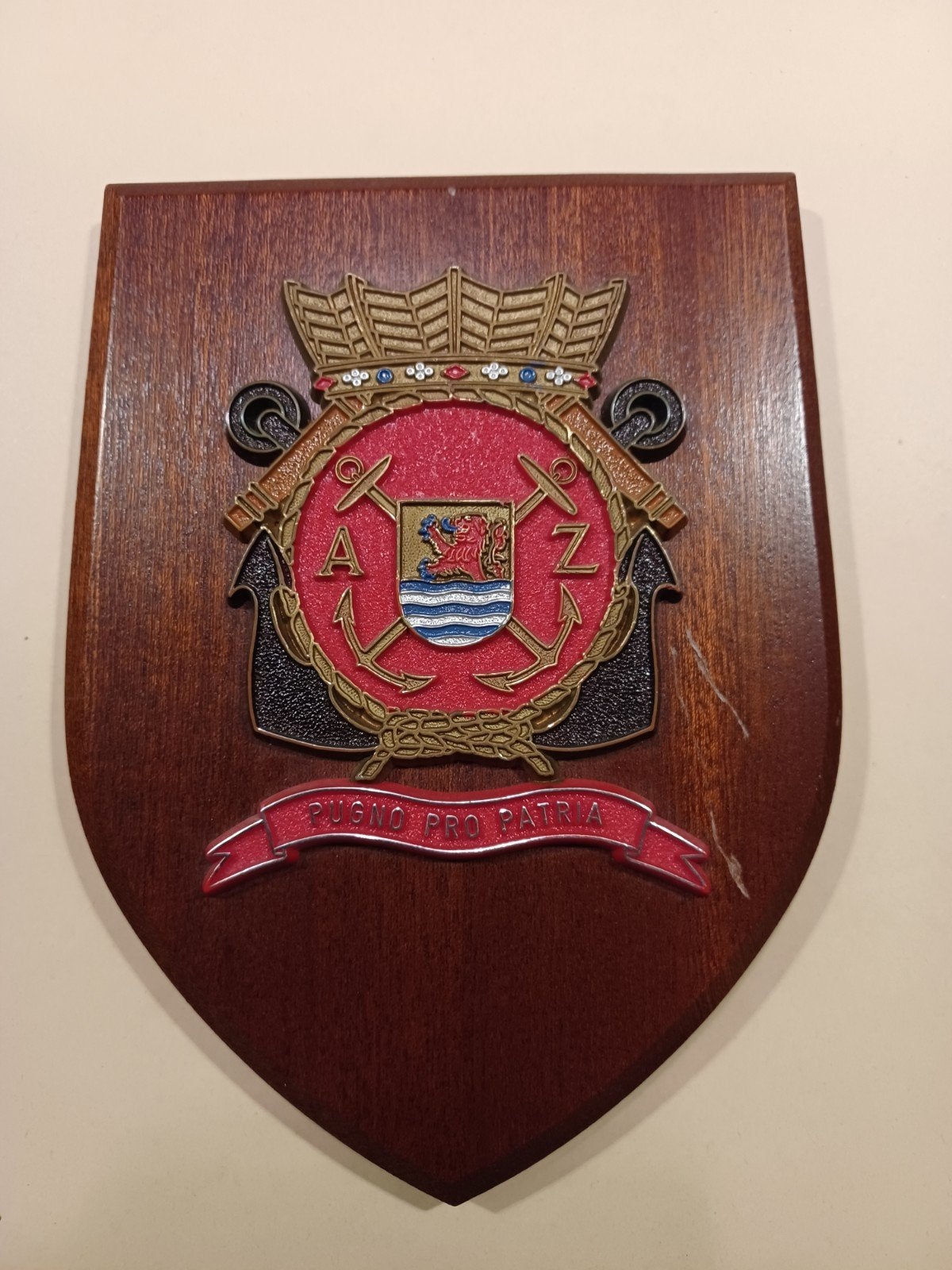 Wapenschild van de Koninklijke Marine, Verzamelen, Ophalen of Verzenden, Marine, Nederland, Embleem of Badge