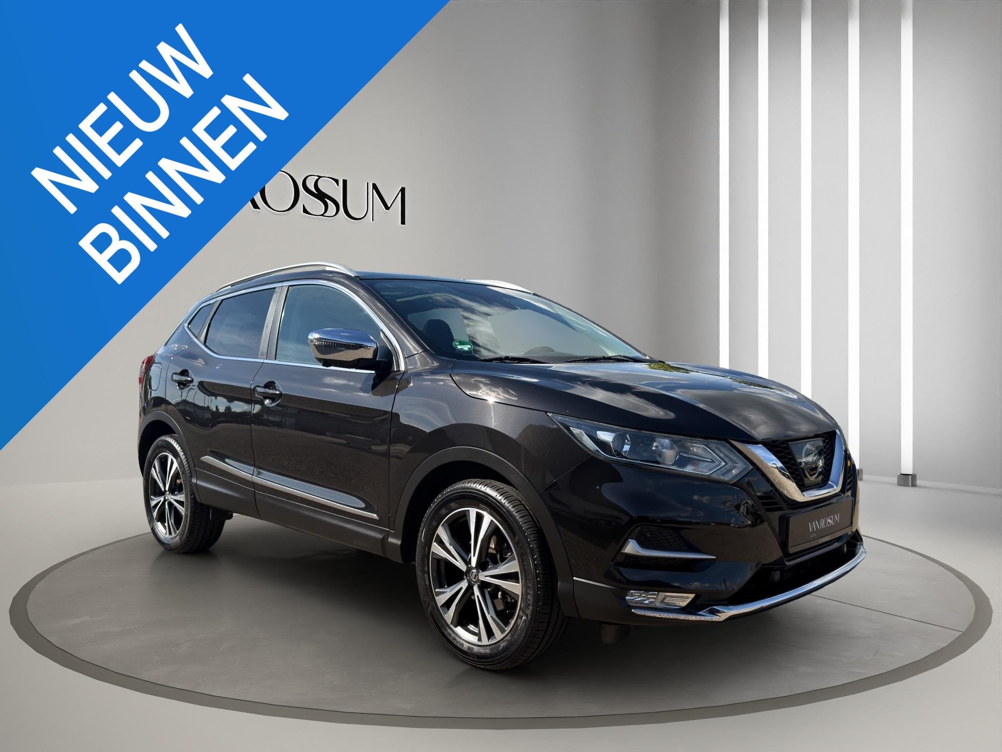 Nissan Qashqai 1.2 N-Connecta Automaat 360 Pano Lane, Auto's, Stof, Gebruikt, 4 cilinders, 116 pk