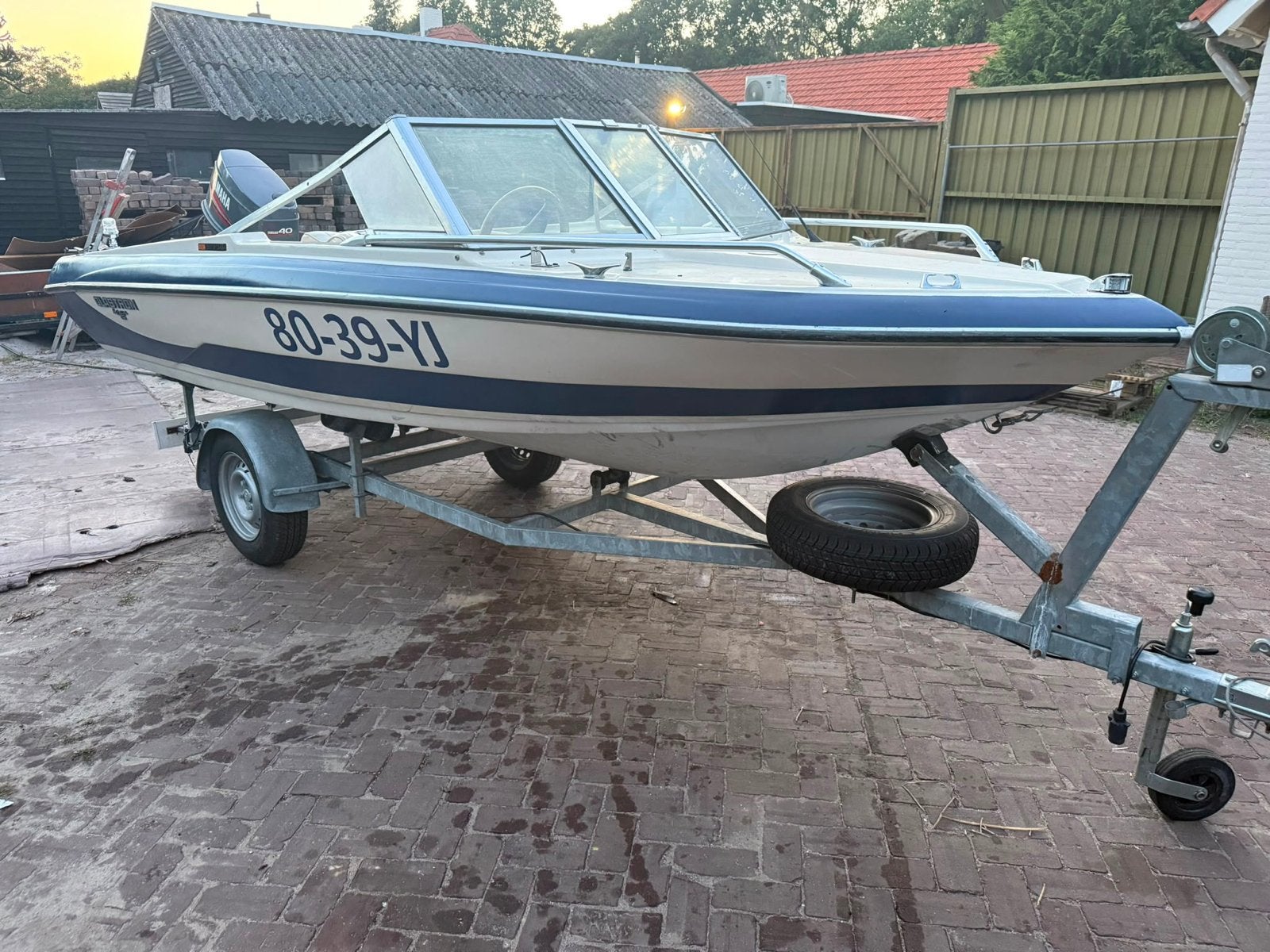 Glastron 142 ssu speedboot met Yamaha 40 pk buitenboordmotor, Watersport en Boten, Overige merken, Gebruikt, Ophalen of Verzenden
