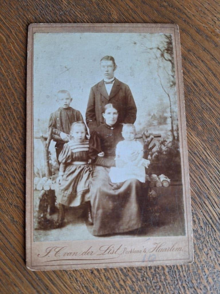 CDV 1896 Van der List Haarlem, Verzamelen, Foto's en Prenten, Gebruikt, Verzenden, Foto, Voor 1940