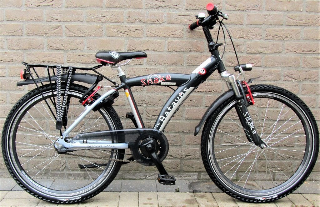 Batavus Snake 24 Inch - 3 Versn., Ophalen, Terugtraprem, 24 inch, Batavus Snake Alpina Trial Yabber cube bulls loekie sparta
