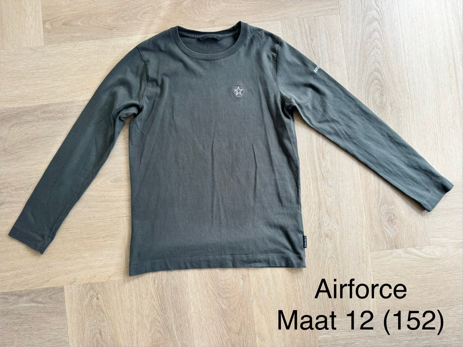 Longsleeve Airforce, maat 152, Ophalen, Gebruikt, Jongen, Shirt of Longsleeve