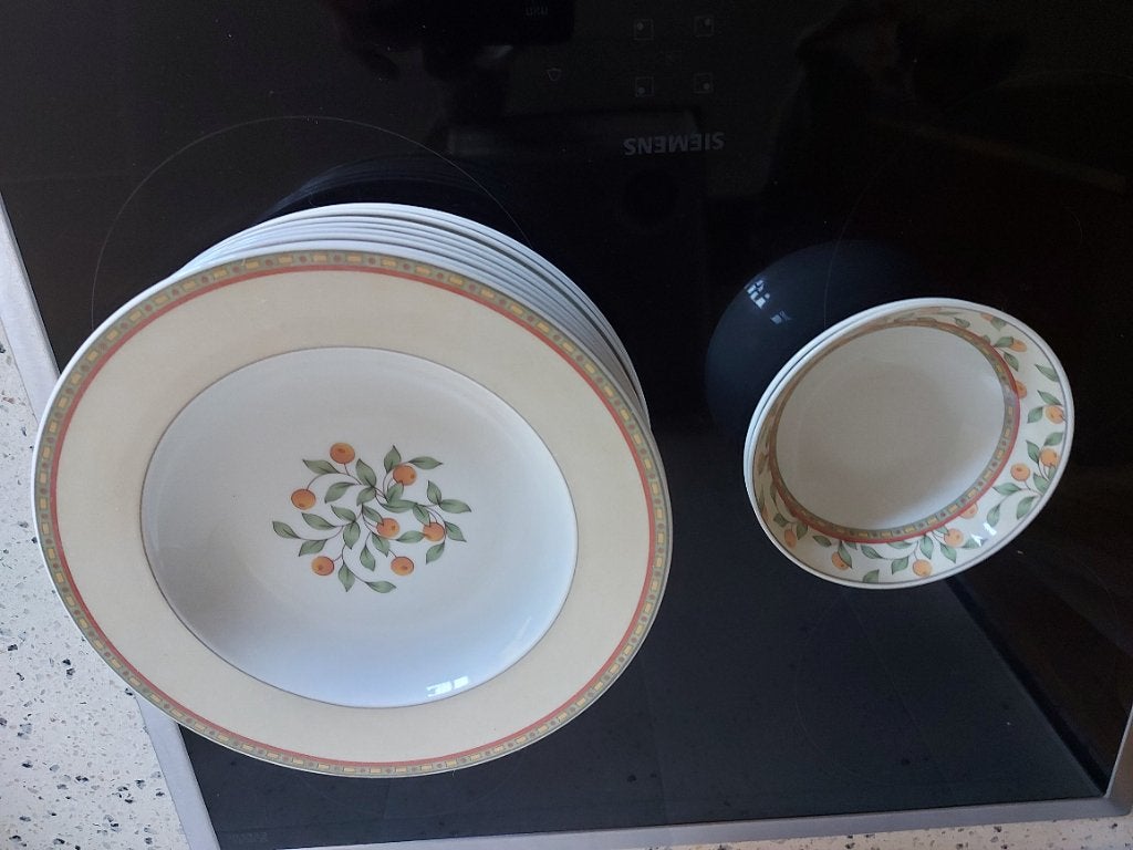 Servies koffietijd Art-design, Overige merken, Ophalen of Verzenden, Zo goed als nieuw, Bord(en)