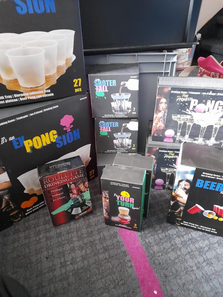 Diverse drankspellen: Beer Pong, Shot Dispenser, Roulette, Vijf spelers of meer, Ophalen of Verzenden, Nieuw, Amscan