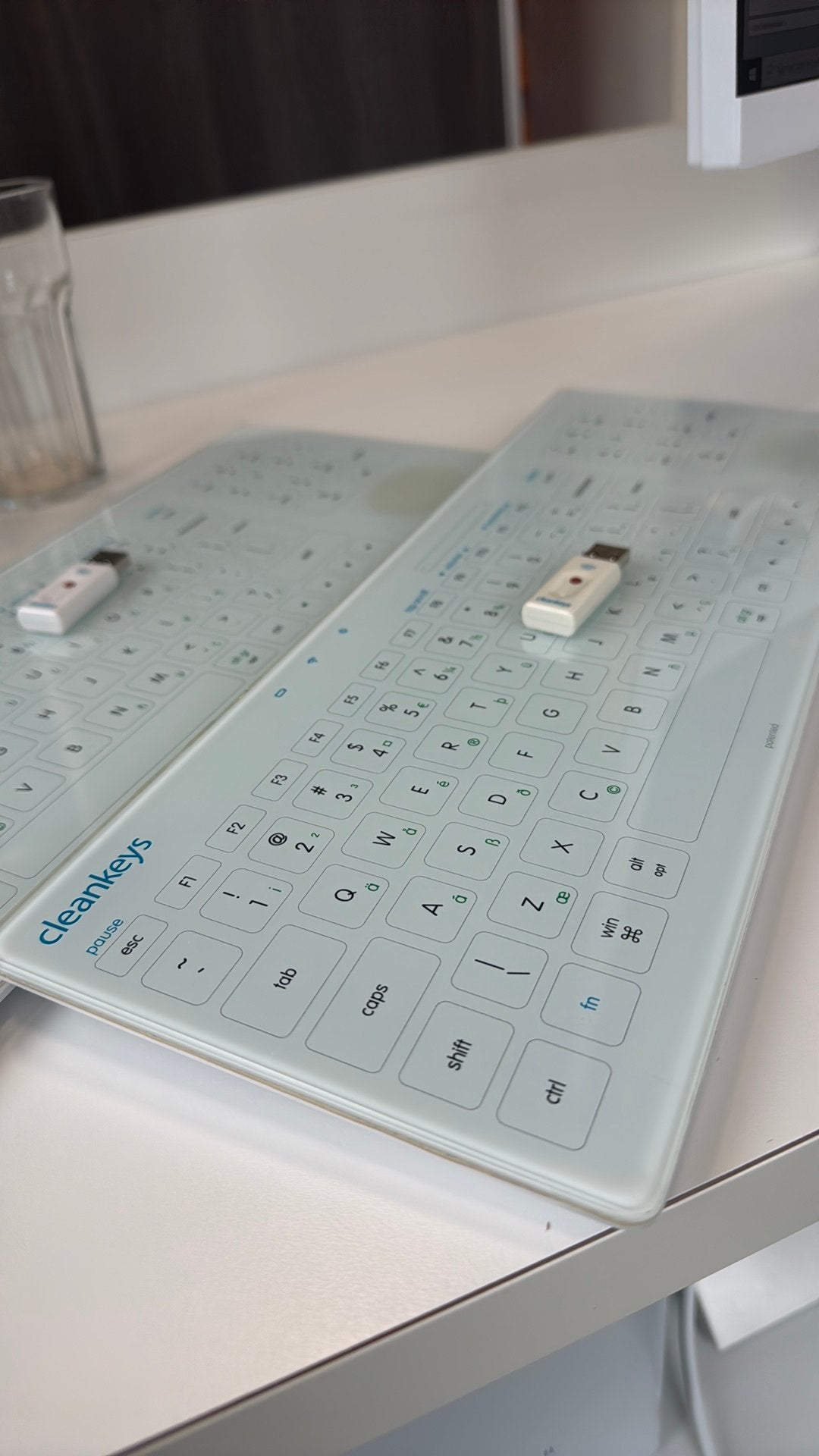 Cleankeys CK3-15 Toetsenbord - Draadloos, QWERTY, Computers en Software, Toetsenborden, Multimediatoetsen, Ophalen of Verzenden