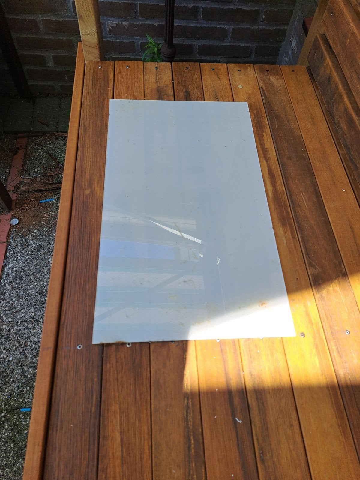 Melkglas 53.5 x 31 cm, Ophalen, Gebruikt, 80 tot 120 cm, 120 tot 160 cm