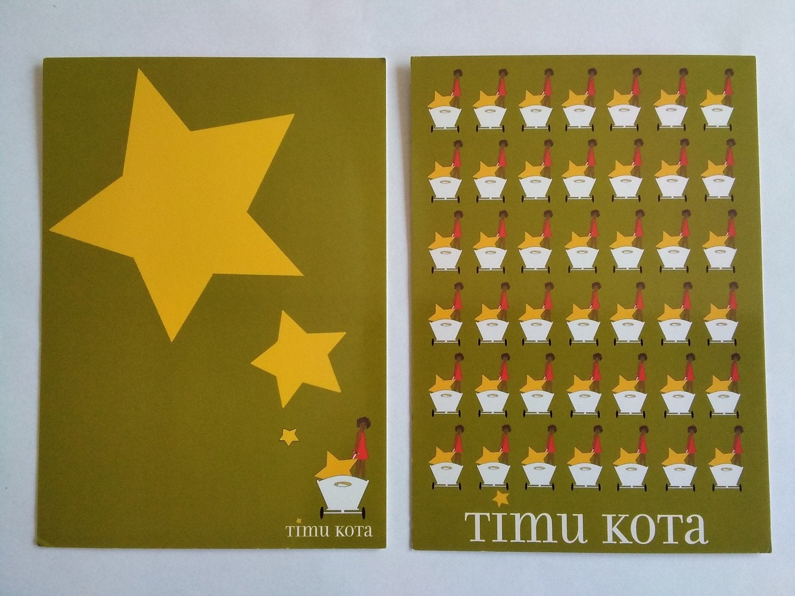 2 Ansichtkaarten Timu Kota, Verzenden