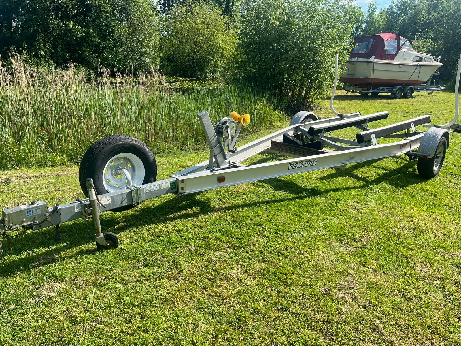 Zgan Dikke aluminium Amerikaanse boottrailer!, Ophalen, Zo goed als nieuw, 6 tot 9 meter