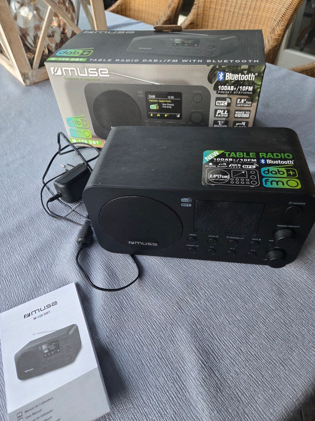 Muse M-128 DBT DAB+/FM Radio met Bluetooth en NFC, Ophalen of Verzenden, Zo goed als nieuw, Radio