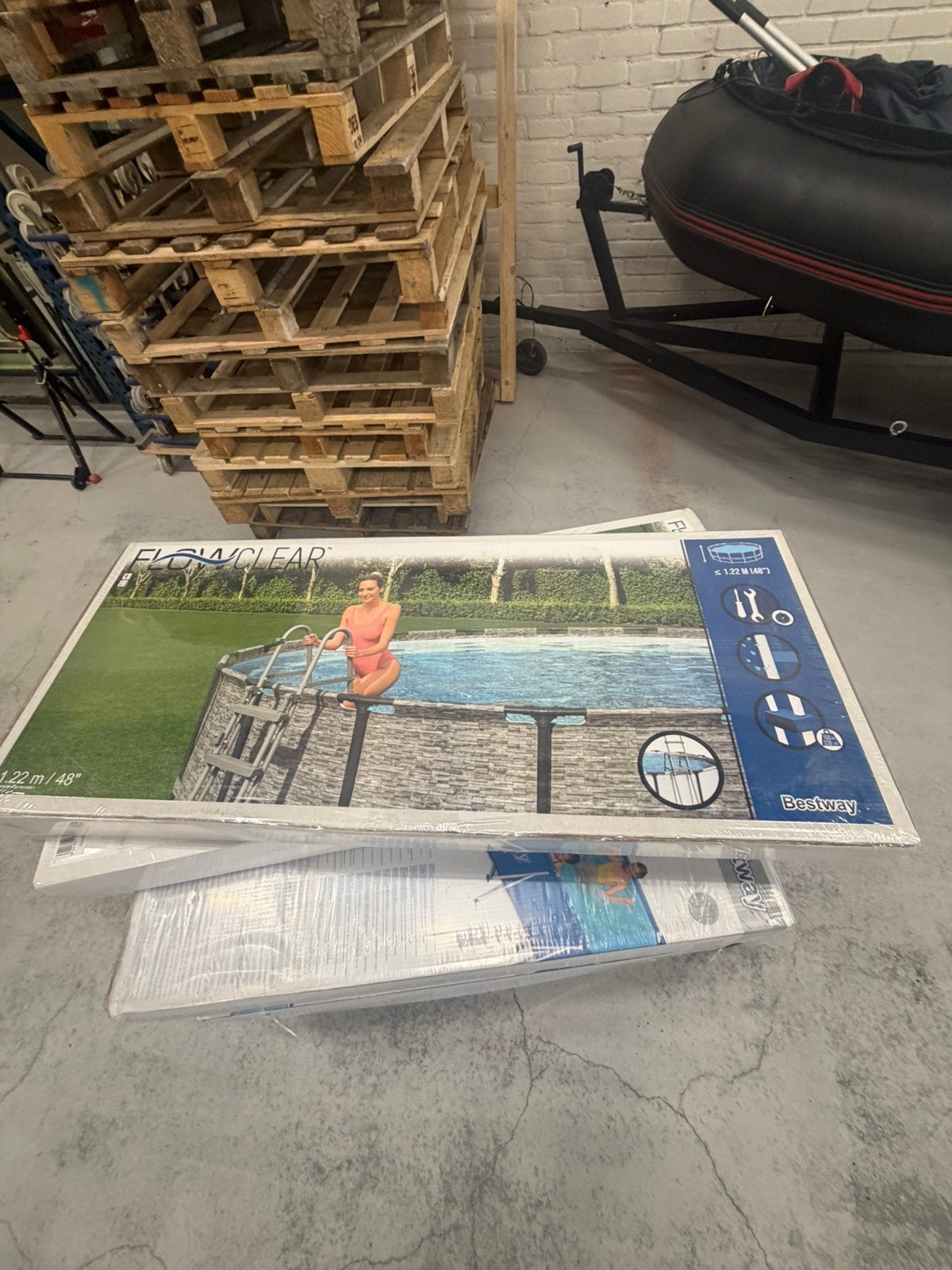 Zwembad trap nieuw  1.22meter, Ophalen of Verzenden, Zo goed als nieuw, Minder dan 80 cm