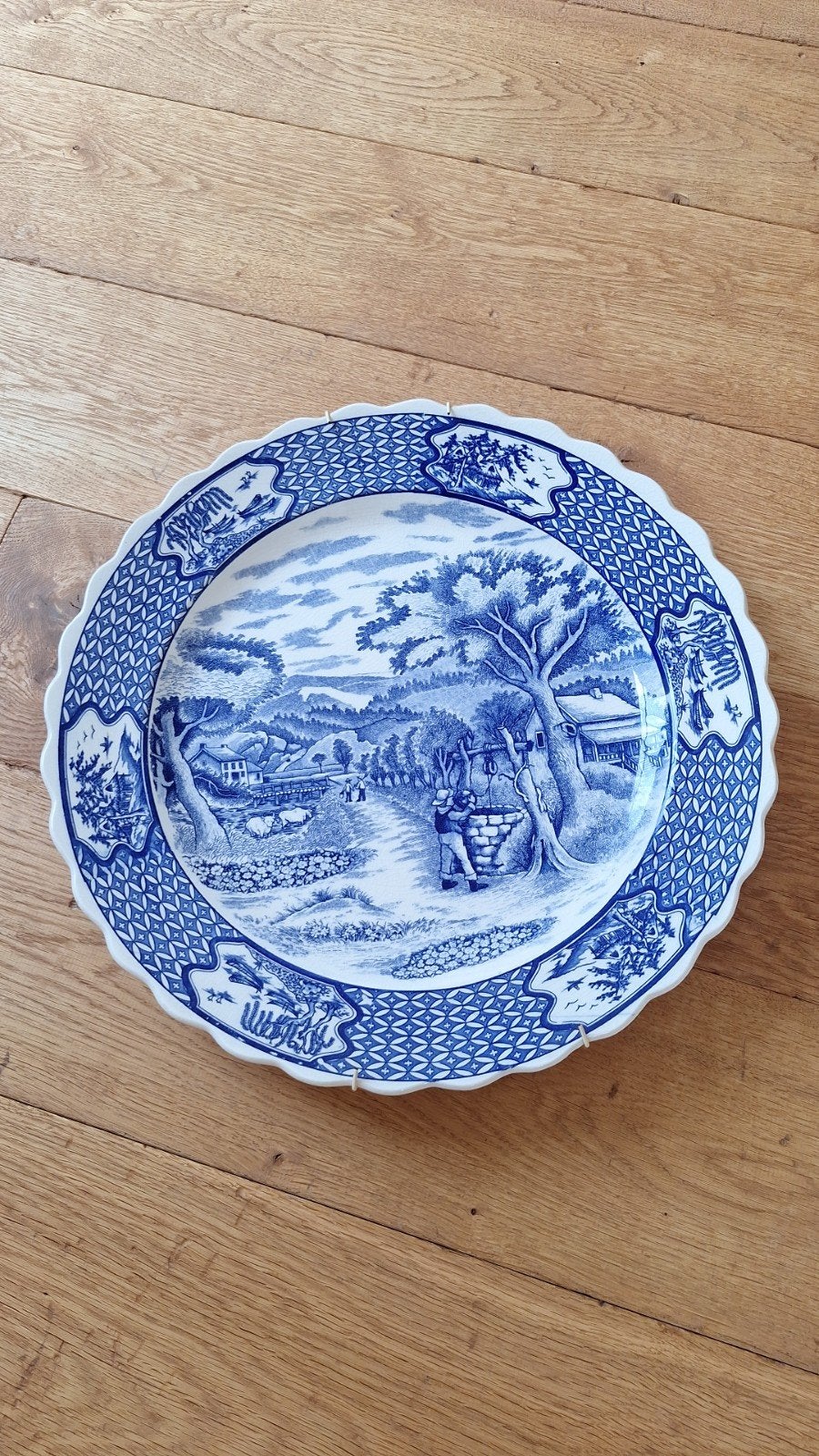 Wandbord blauw/wit, Antiek en Kunst, Ophalen of Verzenden