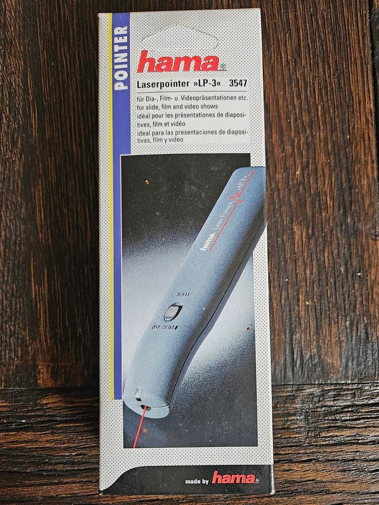 Hama Laserpointer LP-3 met etui - Ideaal voor presentaties, Ophalen of Verzenden, Nieuw, Hama