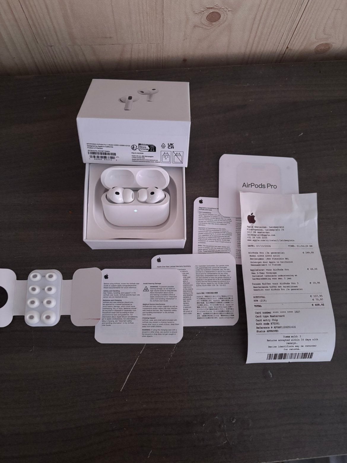 Apple AirPods Pro 3 met ANC, In-ear, Nieuw, Ophalen of Verzenden, Draadloos