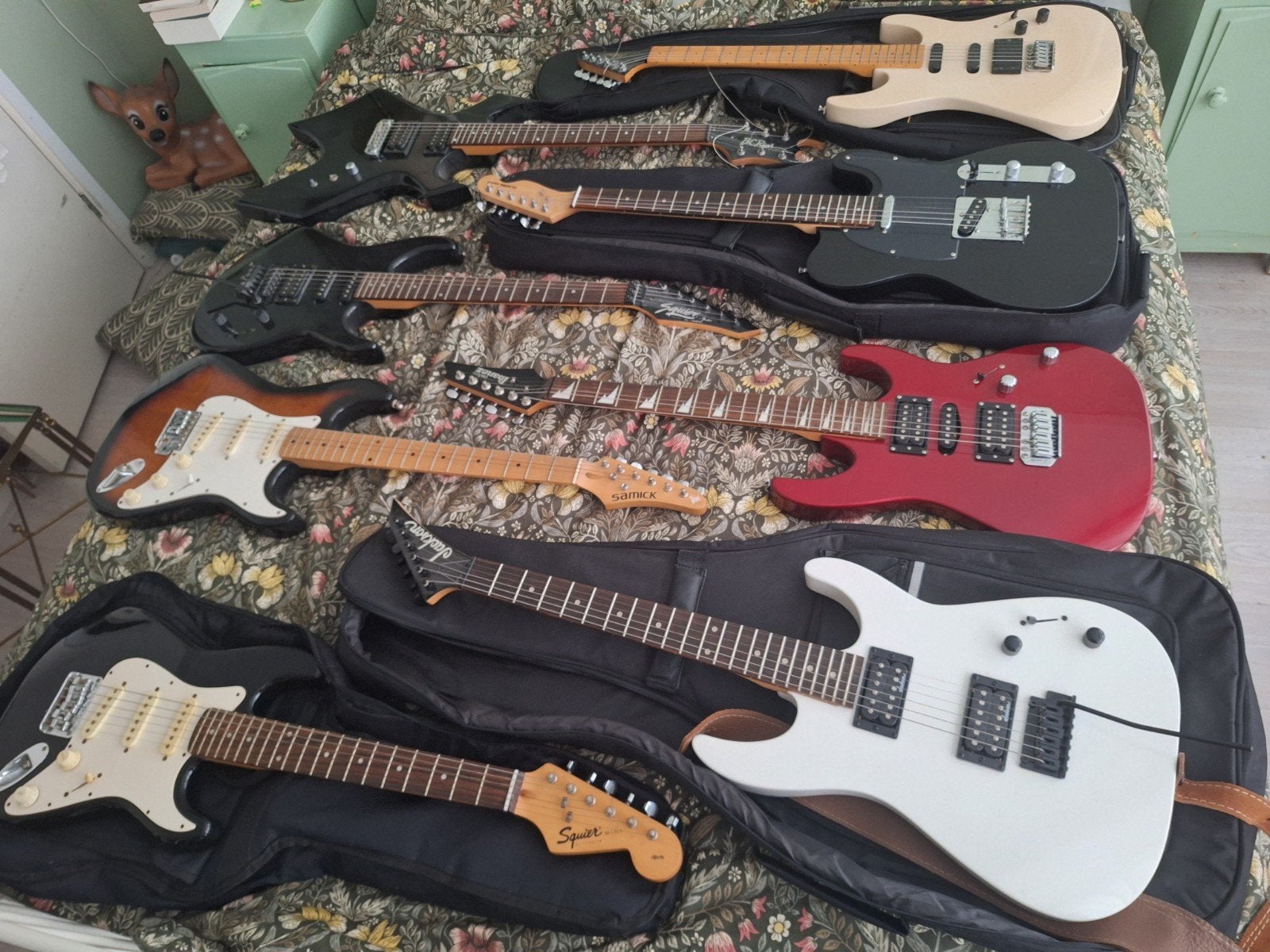 Elektrische Gitaar collectie, Muziek en Instrumenten, Ophalen, Gebruikt, Solid body, Overige merken