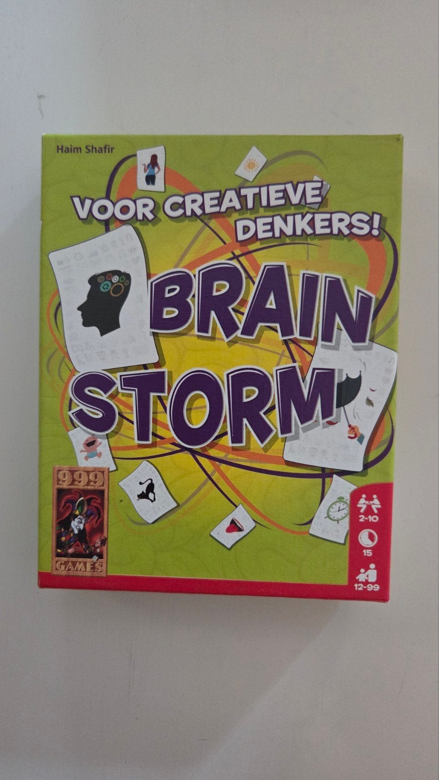 Brainstorm: Het creatieve kaartspel voor denkers, Een of twee spelers, Ophalen of Verzenden, Gebruikt, 999 Games