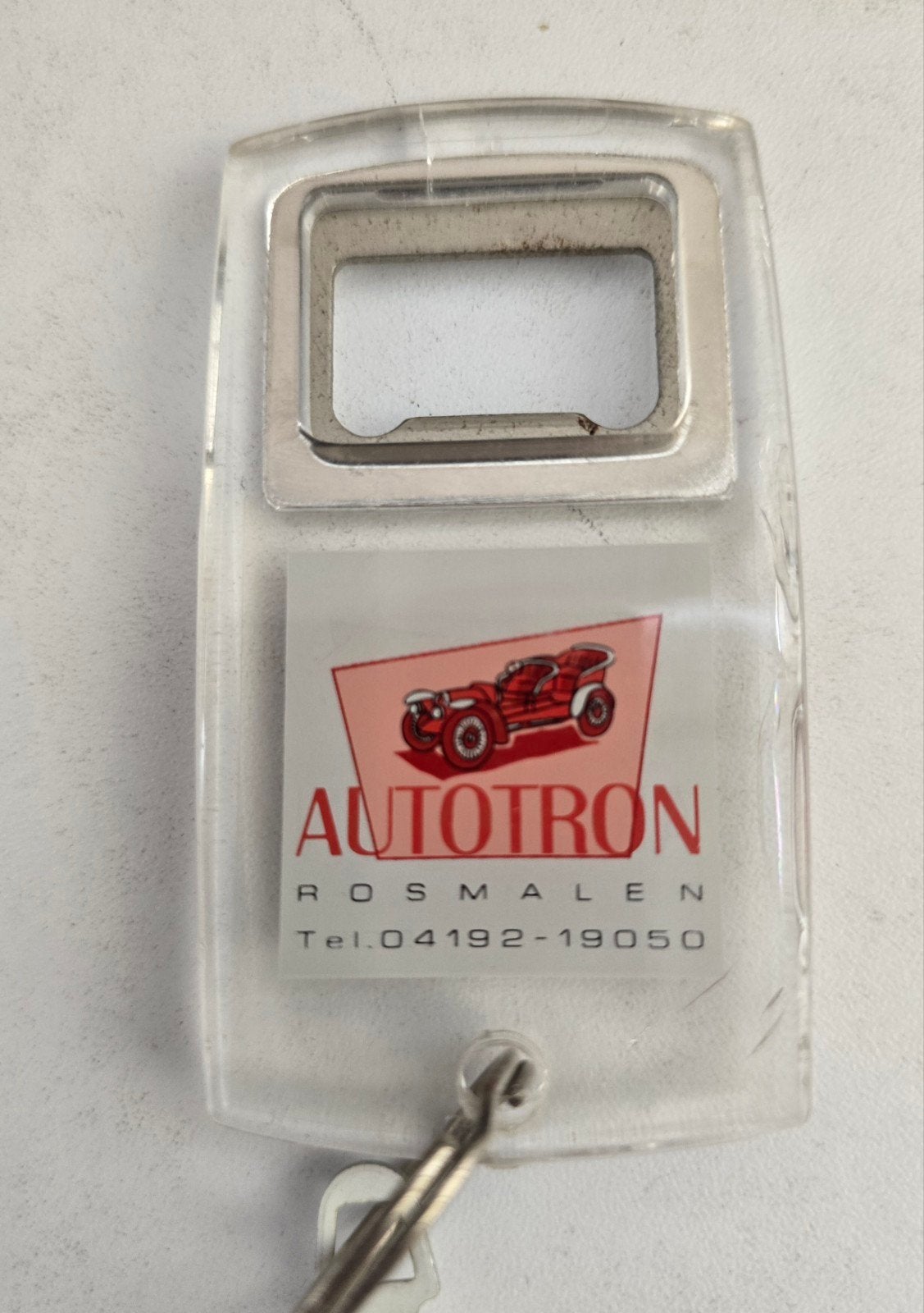 Sleutelhanger met flesopener - Autotron Rosmalen, Verzamelen, Ophalen of Verzenden
