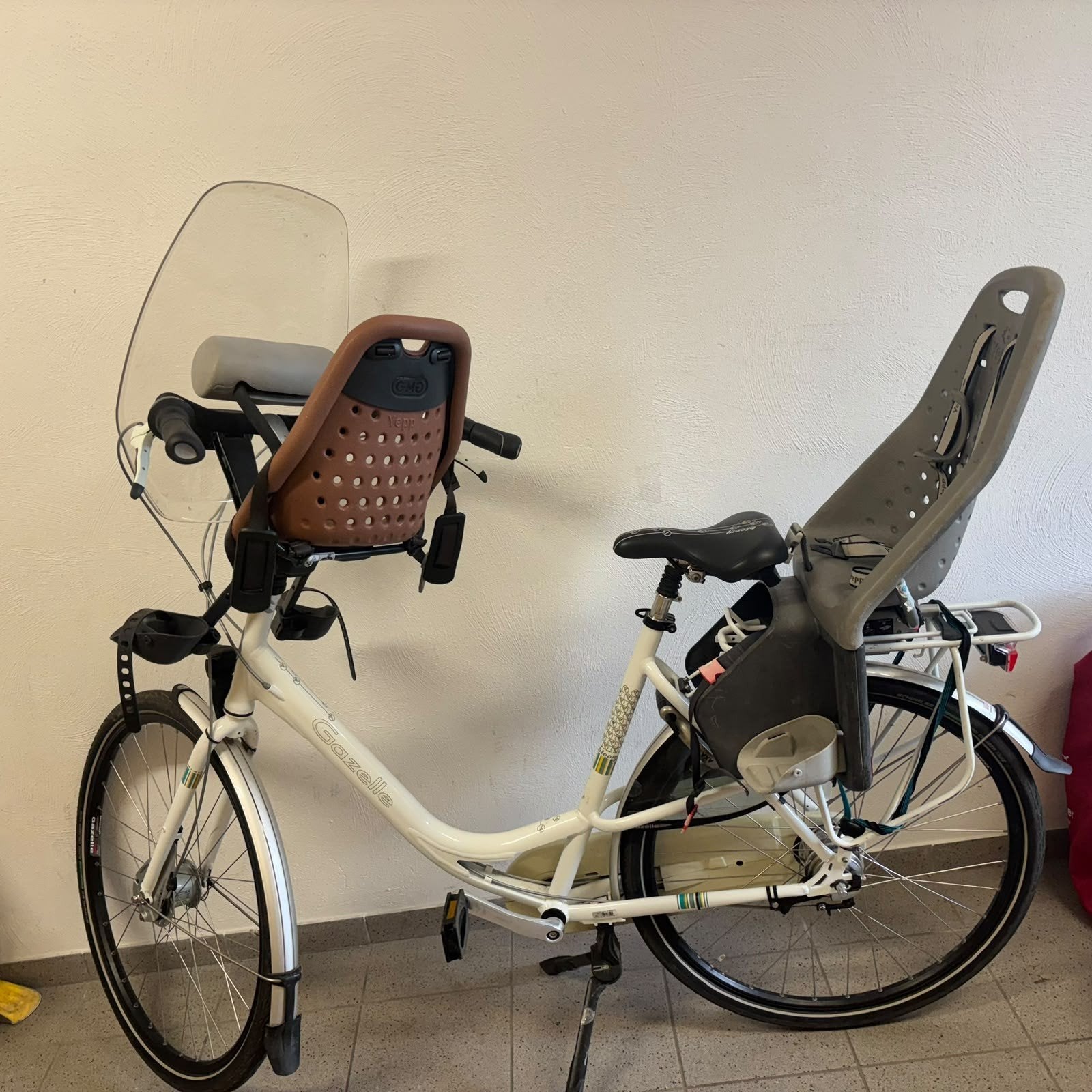 moederfiets  Gazelle, Ophalen, 2 zitjes, Gebruikt, 56 cm of meer