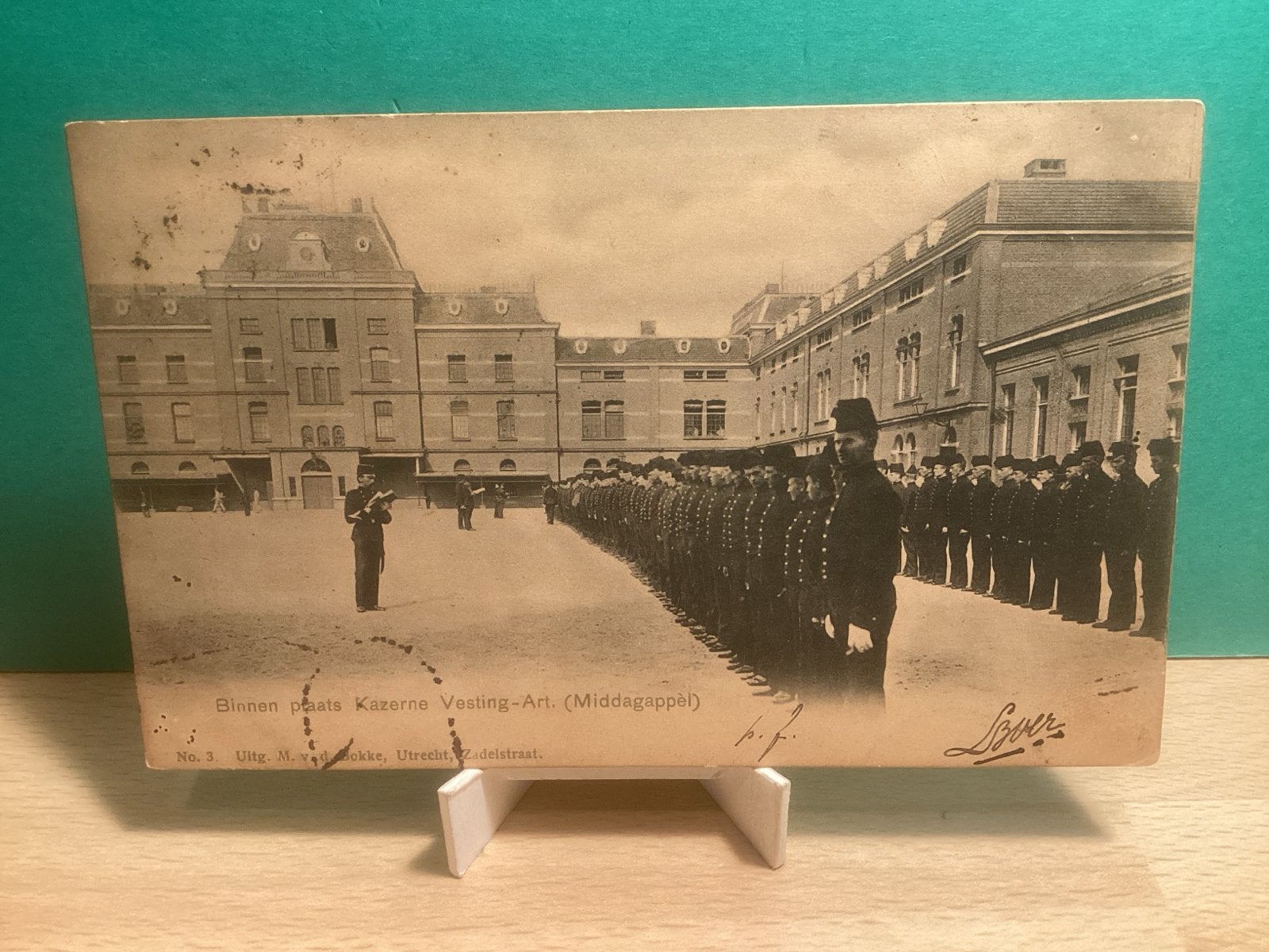 Kazerne Vesting-Art. Middagappel    114, Verzamelen, Ophalen of Verzenden, Voor 1920, Gelopen, Utrecht