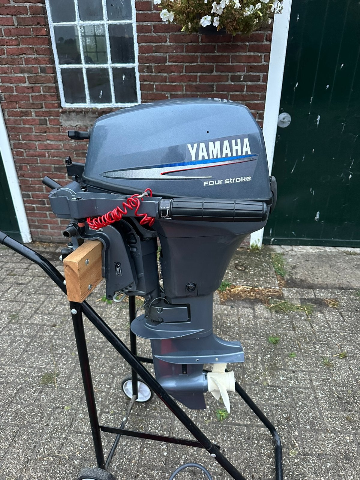 Yamaha 9.9 4takt, Watersport en Boten, Buiten- en Binnenboordmotoren, Ophalen, Zo goed als nieuw, Benzine