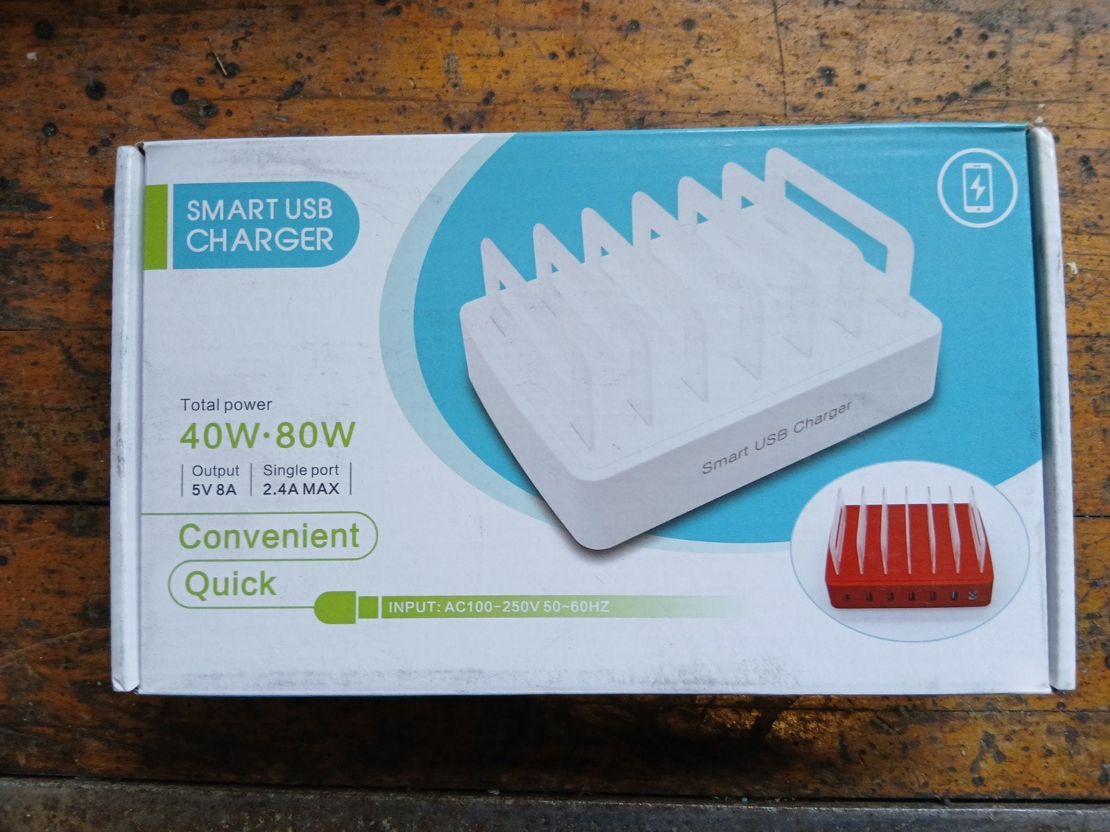 Smart USB Oplader 80W - Model 866T - Nieuw in doos, Universeel, Oplaadstation, Onbekend, Nieuw