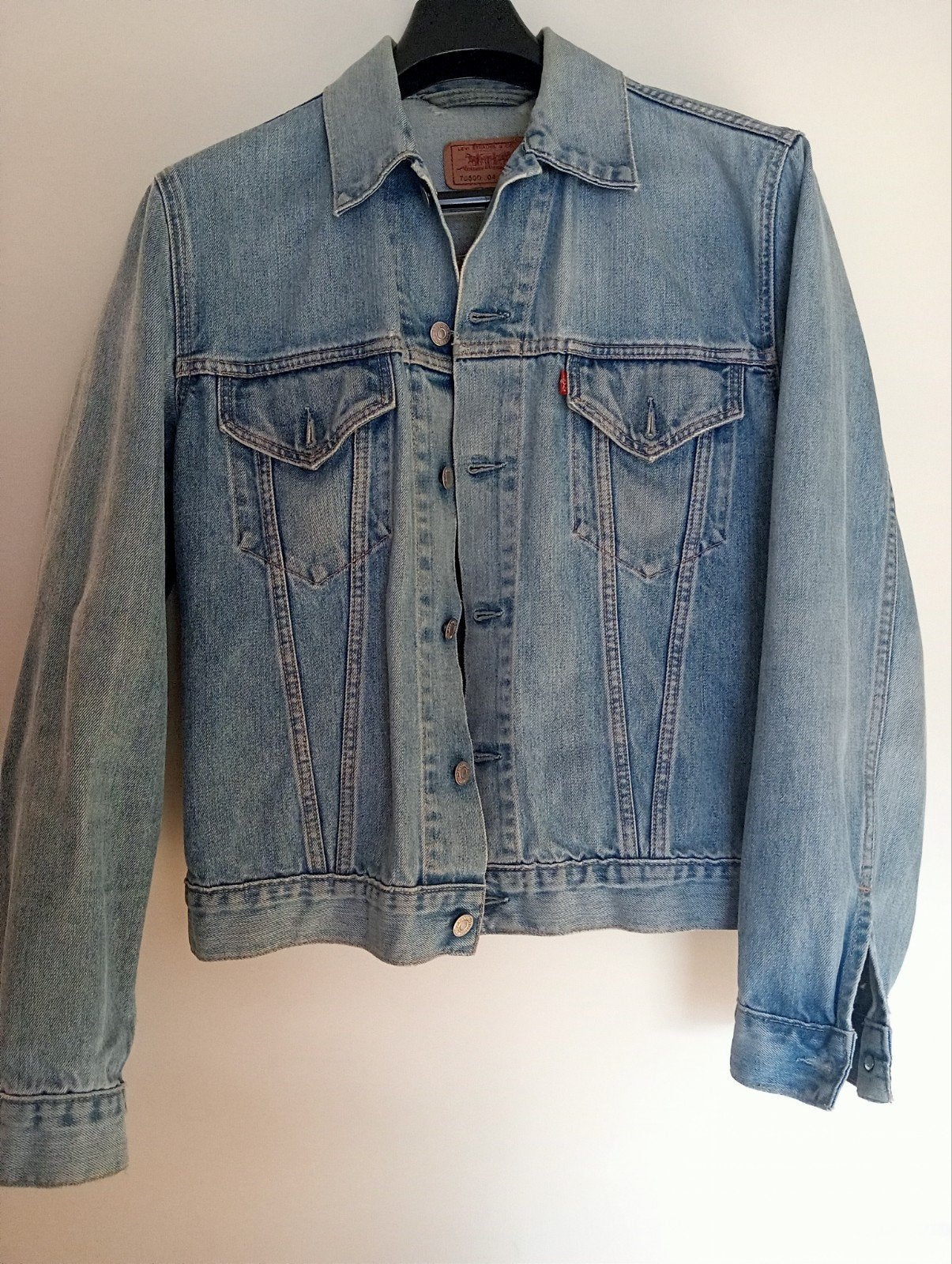 Vintage Levi's spijkerjack - Maat L, Blauw, Maat 42/44 (L), Ophalen of Verzenden, Gedragen
