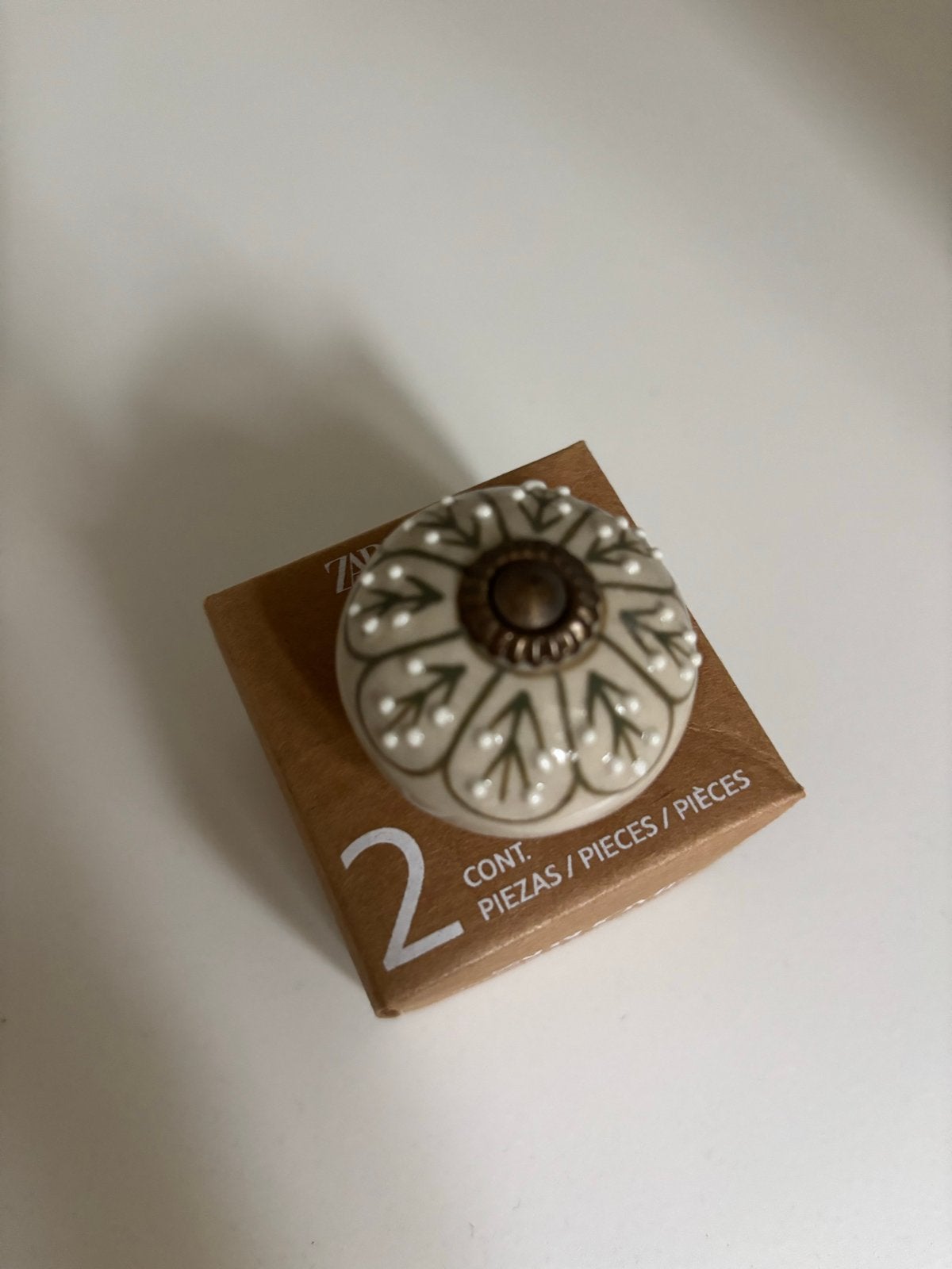 Keramische Kastknoppen - Set van 6, Ophalen, Zo goed als nieuw