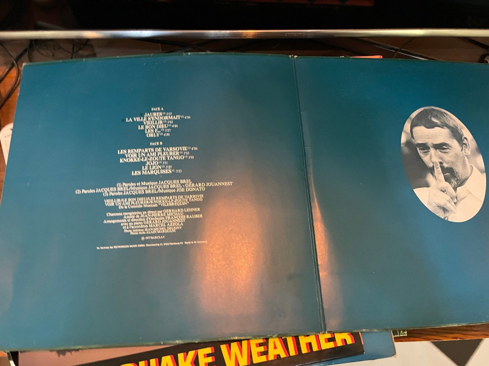 Jacques Brel - Brel LP (Barclay), LP, Gebruikt, Overige genres, Ophalen of Verzenden