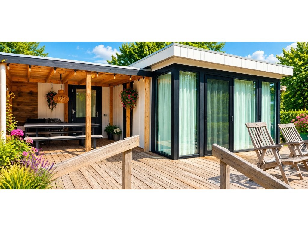 L-Chalet te koop bij Friese Meren in Grou (FR) R#52R, Tot en met 4