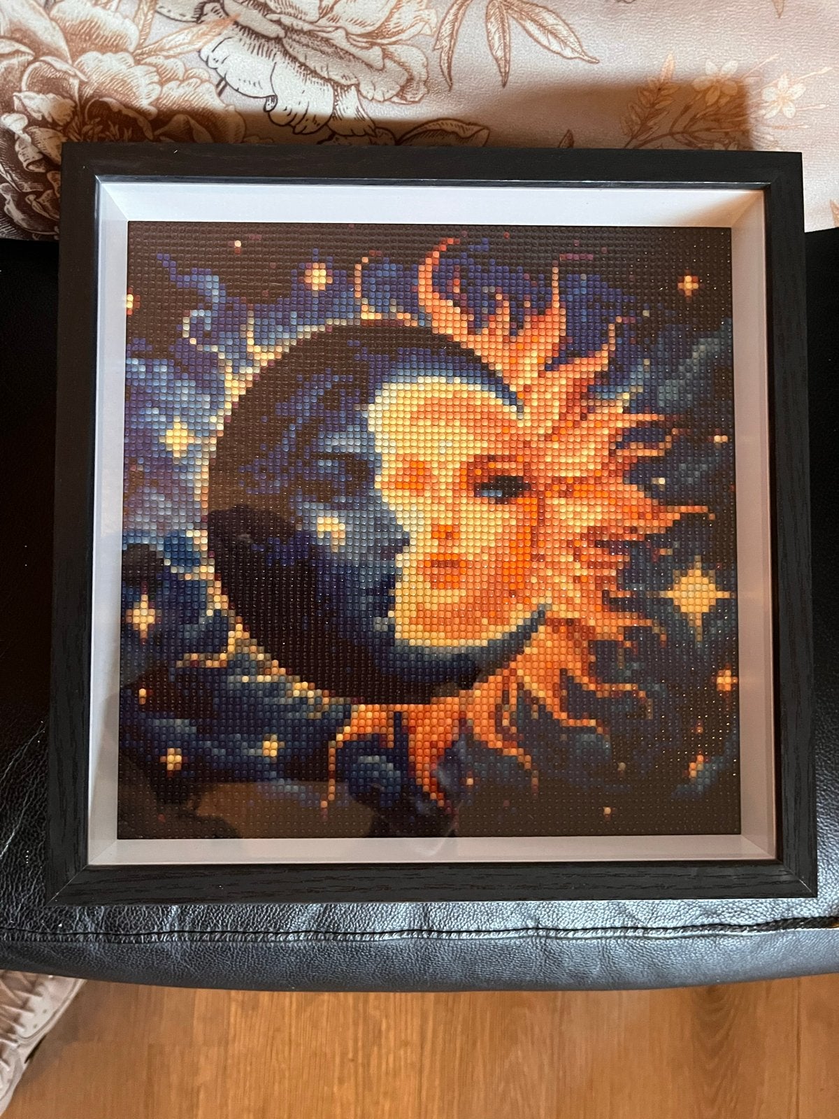 25x25cm 3D Lijst met Zon en Maan Diamond Painting, 25 cm, Handgemaakt, Nieuw, 25 cm
