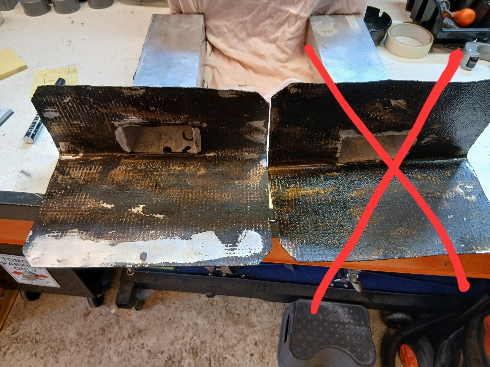 1 x alu platdakafvoer plakplaat  met stadsuitloop 100 x 60, Afvoer, Gebruikt, Aluminium, Ophalen of Verzenden