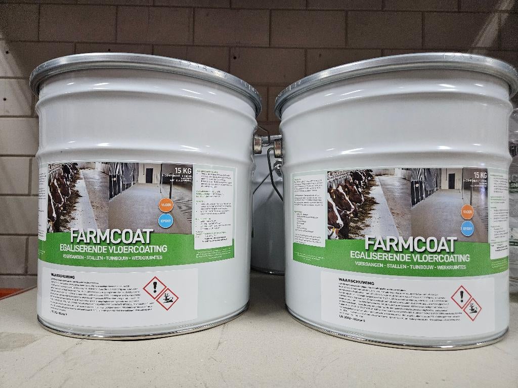 Farmcoat Agrarische Vloercoating - 15 Kg sets [restpartij], Nieuw, Ophalen of Verzenden, Verf, 10 tot 15 liter