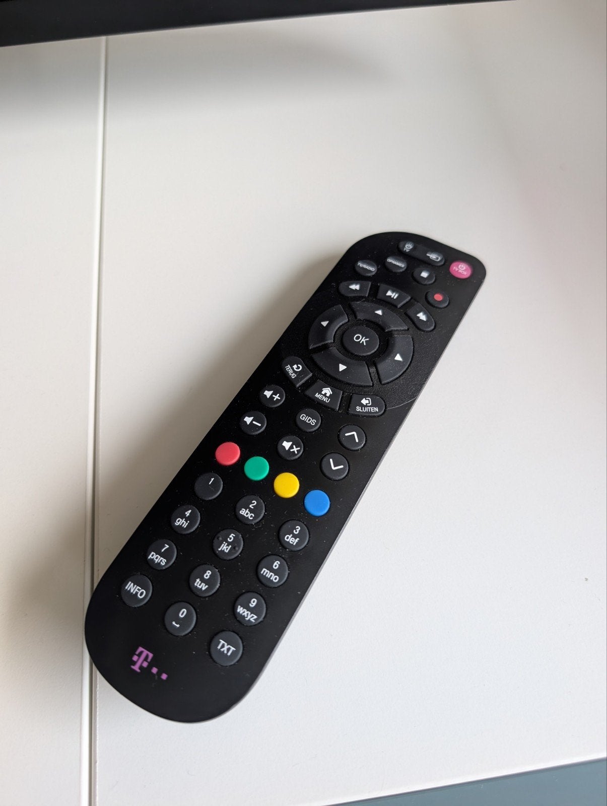 Afstandsbediening Odido T-box (T-Mobile), Ophalen of Verzenden, Zo goed als nieuw, Origineel, Tv