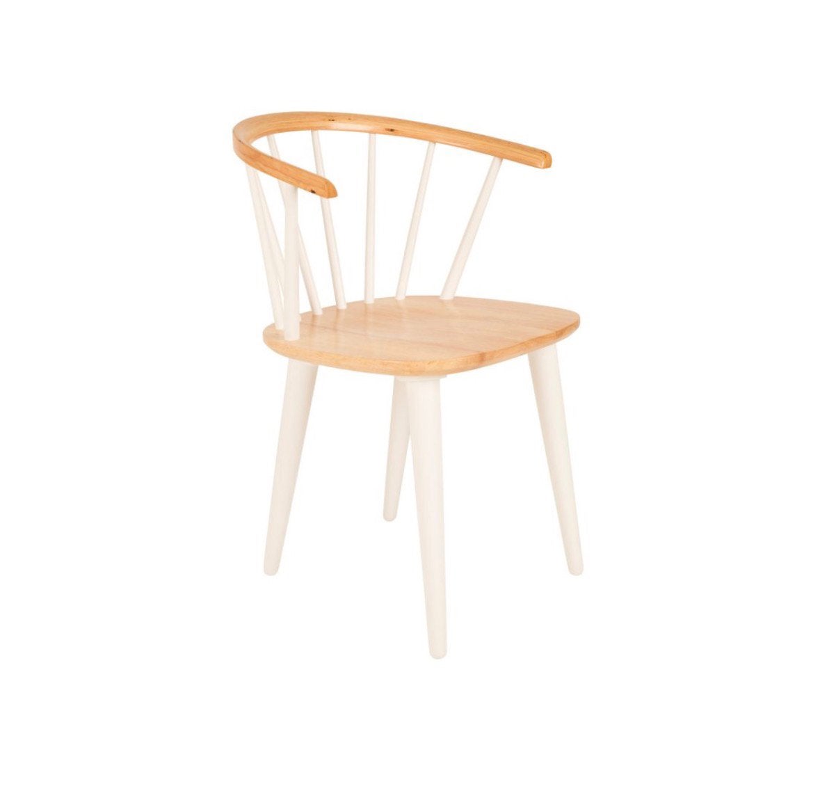 Zuiver model Gee 2 blank houten eetkamerstoelen, Huis en Inrichting, Stoelen, Ophalen, Twee, Wit, Zo goed als nieuw