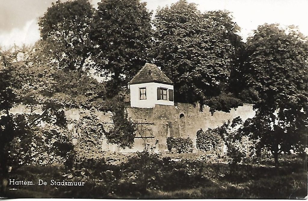 Hattem- -De Stadsmuur., Verzenden, 1940 tot 1960, Gelopen, Gelderland