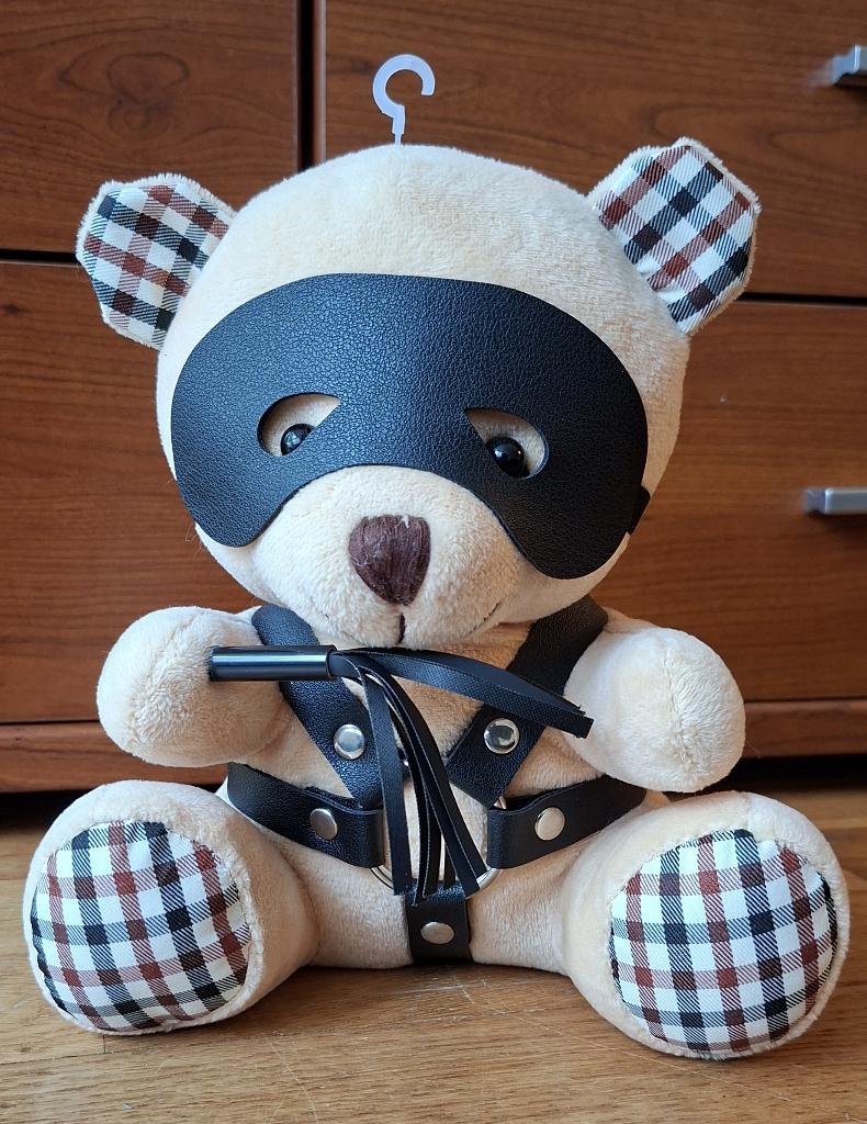 Master Series Teddybeer pluche in harnas pakje, nieuw!, Ophalen of Verzenden, Nieuw, Stoffen beer, Overige merken