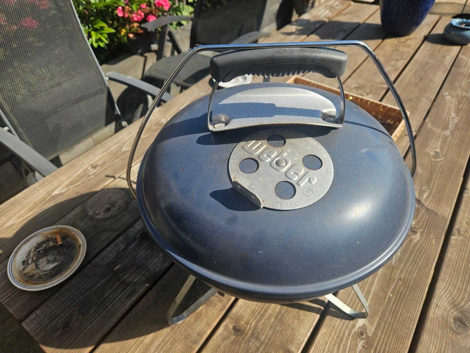 Weber BBQ Kolen Tafelmodel - Zo goed als nieuw (37 cm), Ophalen